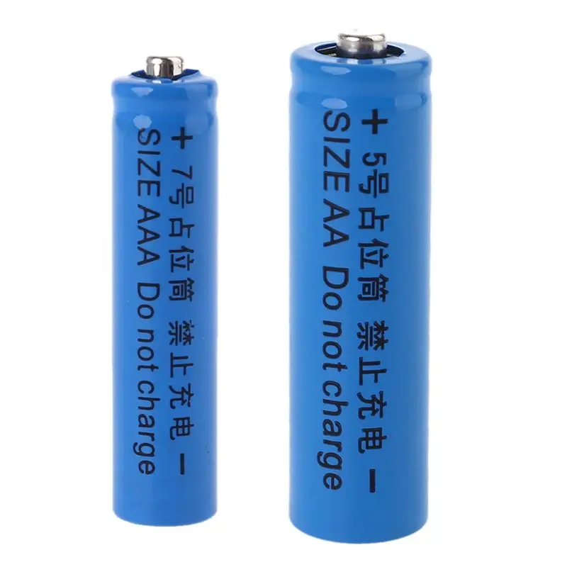 2024 Universal No Power 14500 LR6 AA AAA LR03 10440 Size Dummy Fake Battery for Shell Placeholder Cylinder Conductor Replacem