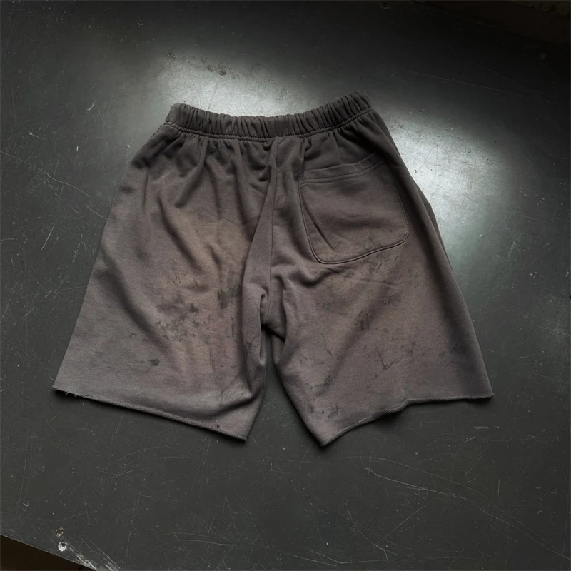 New Summer Vintage SAINT Mx6 Soft Comfortable High Street Washed Shorts Casual Loose Pure Cotton Versatile Men Oversize view 5