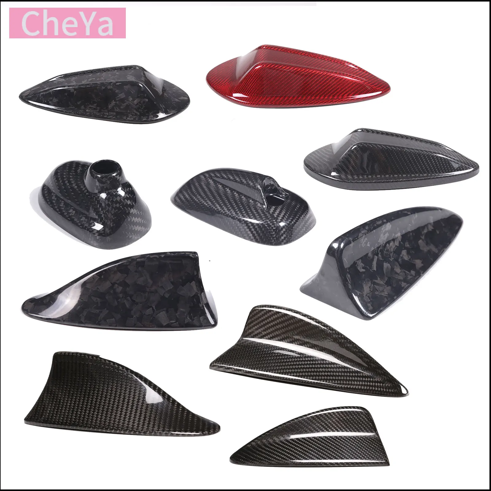 Real Carbon Fiber Shark Fin Antenna Cover for BMW 3 4 5 7 Series i3 M3 M5 X1 MINI R55 R56 E60 E61 E90 E92 F10 F11 F18 F01 F02