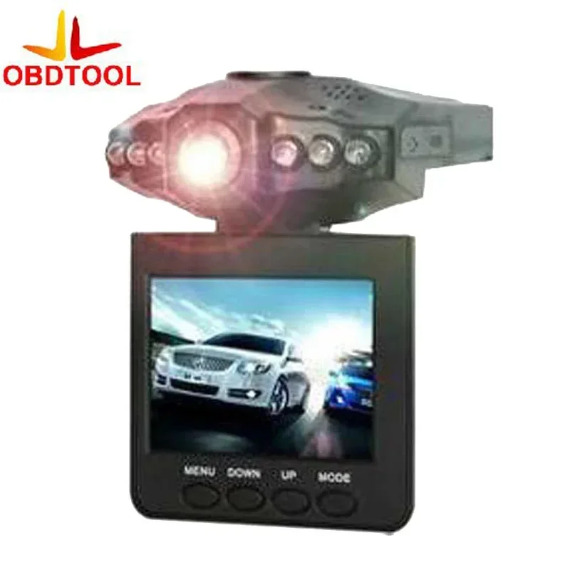 6 LED Night Vision Portable 2.5 inch Car DVR Aircraft Head Vehicle Video Recorder Wide-angle Cycle Recording Car Detector