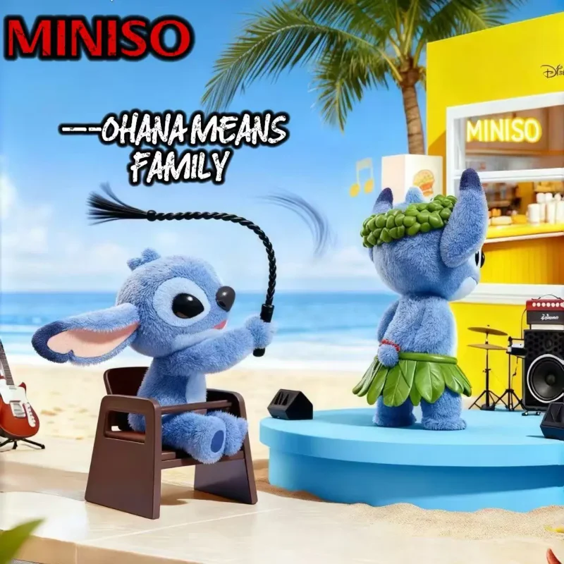 Stitch Ohana significa serie familiar, caja ciega misteriosa, muñeco de peluche, adorno de juego de moda, bolsa, colgante, colección, modelo, regalos de cumpleaños