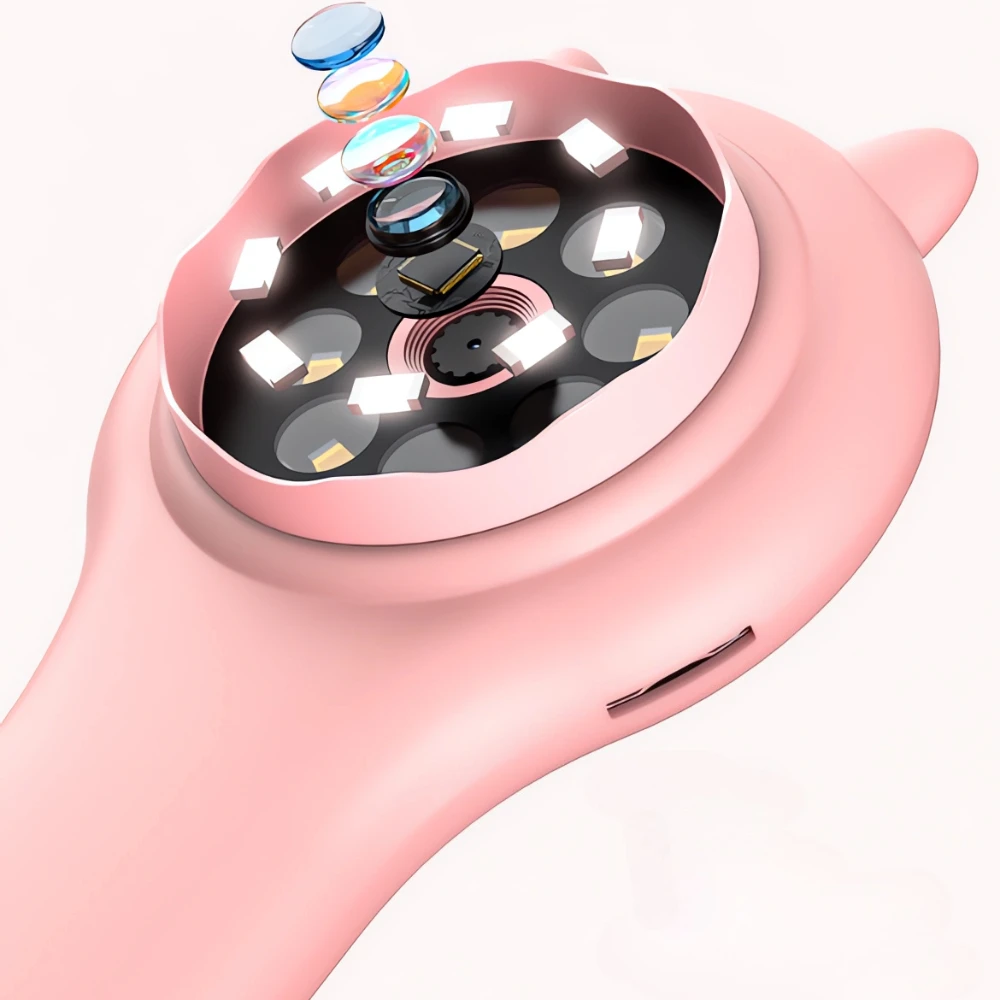 Mini microscópio óptico infantil com função de foto e vídeo 500x observa a ciência microscópica mundial brinquedos educativos para crianças