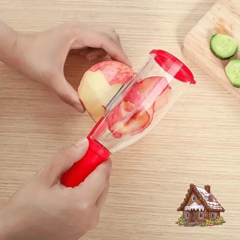 

1 piece stainless steel multi-functional storage vegetable and fruit peeler - ideal for outdoor kitchen use and camping essentia