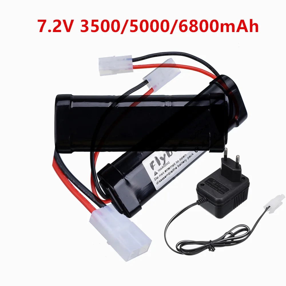 New 7.2V Battery 6800mAh NiMH Batteries Pack For RC Car Truck Buggy Boat Tank Ni-Mh Baterias gray supper power