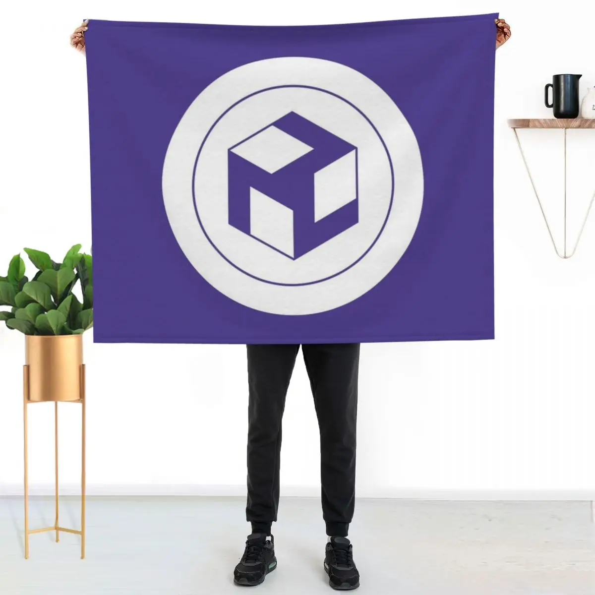 Male Antahkarana - Yang Antahkarana Throw Blanket warm for winter wednesday Loose Luxury Designer Winter beds Custom Blankets