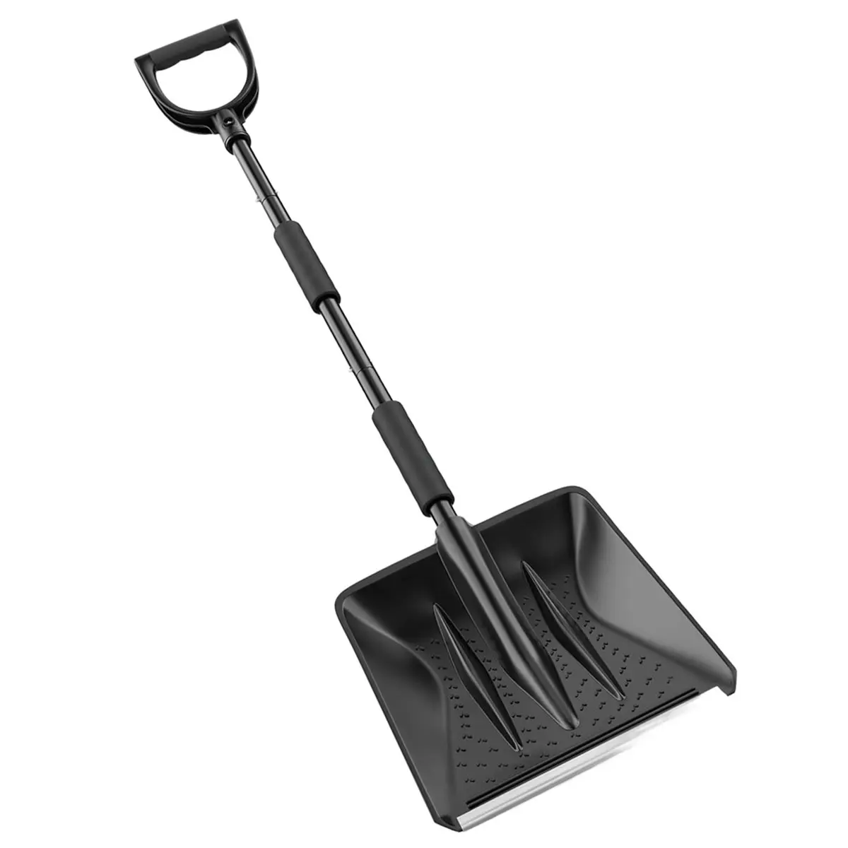 Snow Shovel, Snow Shovel for Driveway with Assist D-Handle and 11-Inch Blade,42-Inch Adjustable Portable Survival Shovel