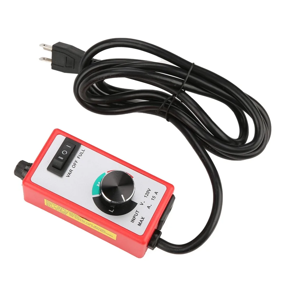 120V Voltage Variable Speed Controller Red Color Rheostat Type Fan Speed Governor Electric Motor Rheostat For Router Tool