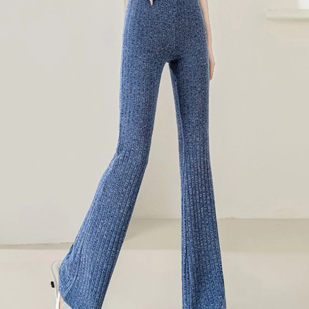 Streetwear High Waist Flare Pants Women Trousers Yoga Korean Style Y2k Clothes Elastic Slim Ladies Capris Sexy Long Sweatpant