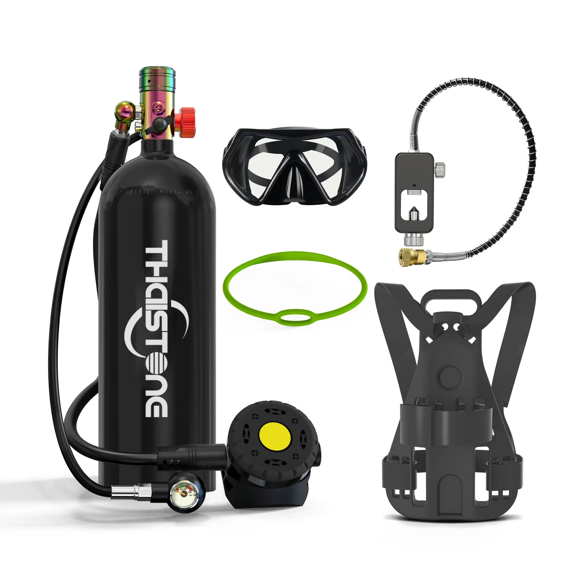 Best selling 2.3L Spare portable  Cylinder Small Diving Equipment Breathing Scuba Tank For diving