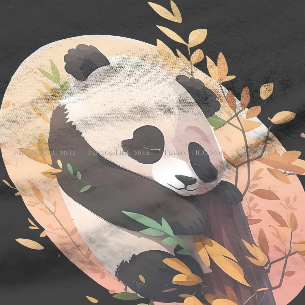 Schattige Hipster Polyester T-Shirts Panda Cartoon Vrouwelijke Harajuku Streetwear T-Shirt O-Hals