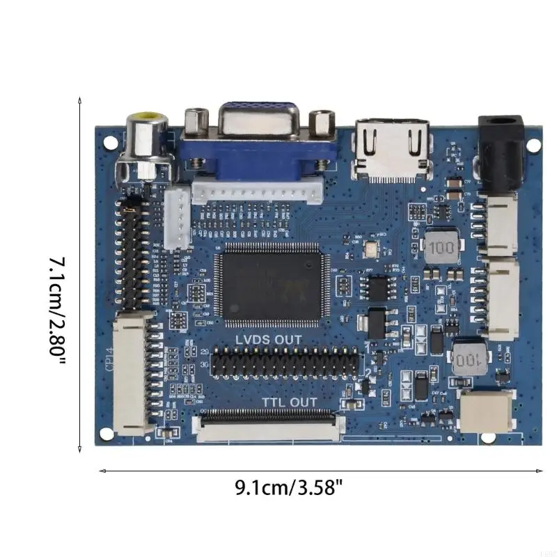 F68C AT070TN90 92 94 TTL LVDS CONTROLLER PLACA COMPATÍVEL VGA 2AV 50PIN LCD