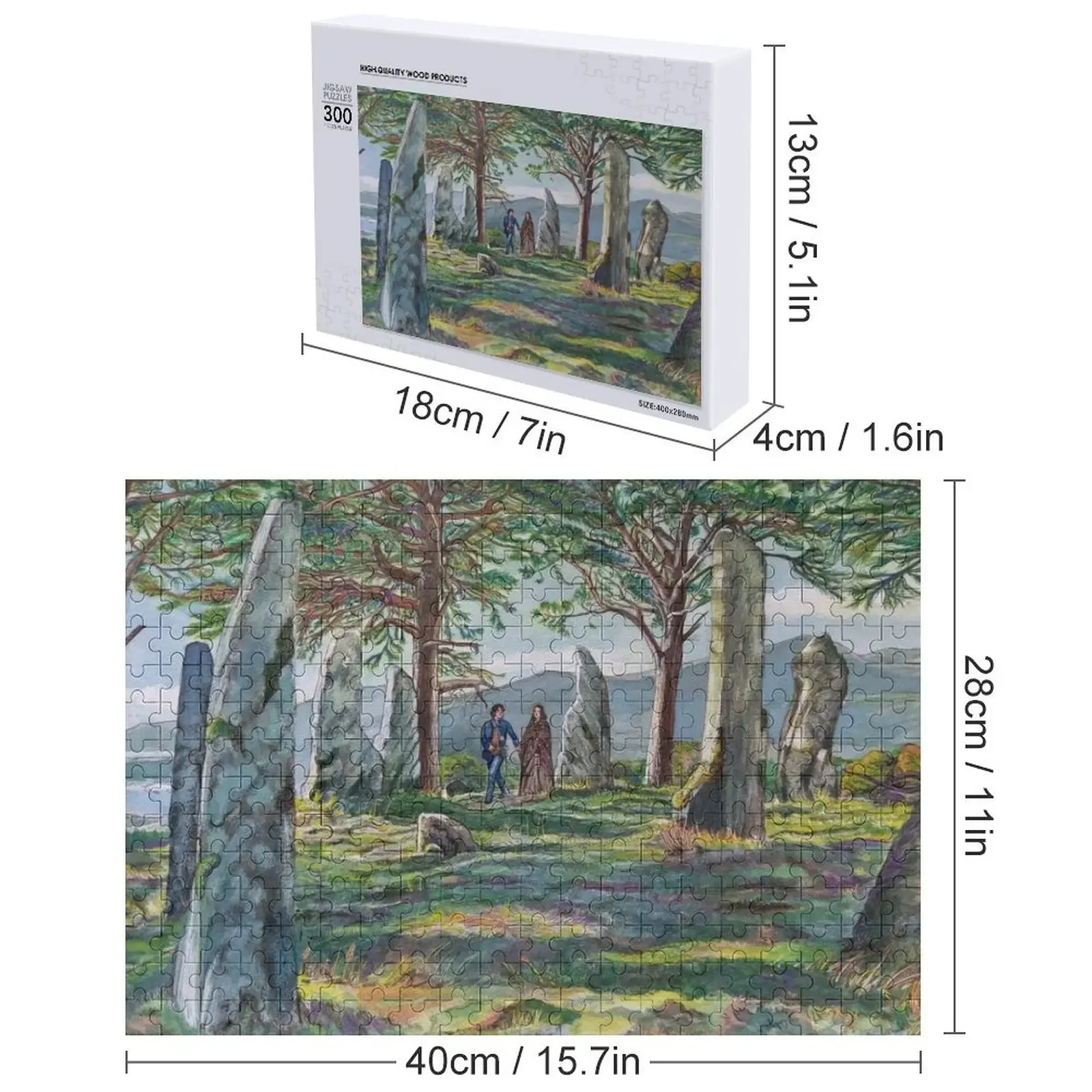 Craigh na dun (Outlander) Jigsaw Puzzle Personalized For Kids Wooden Compositions For Children Wood Photo Personalized Puzzle