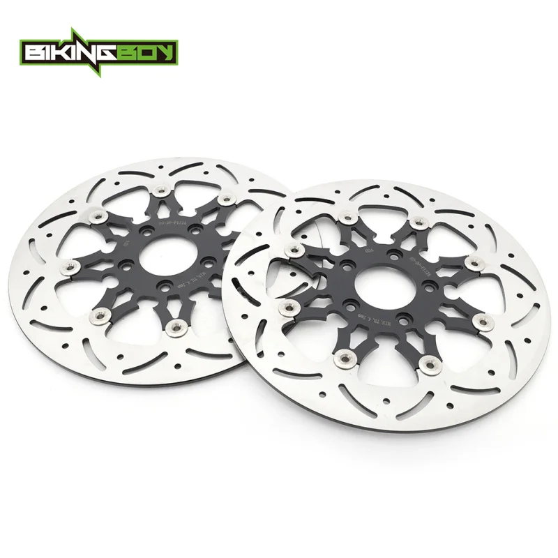 BIKINGBOY FLHR Road King 08-16 FLHRC 08-20 14 15 17 FLTR Road Glide 08 09 FLTRX 10-12 FLTRU 11 12 Front Brake Discs Rotors Disks