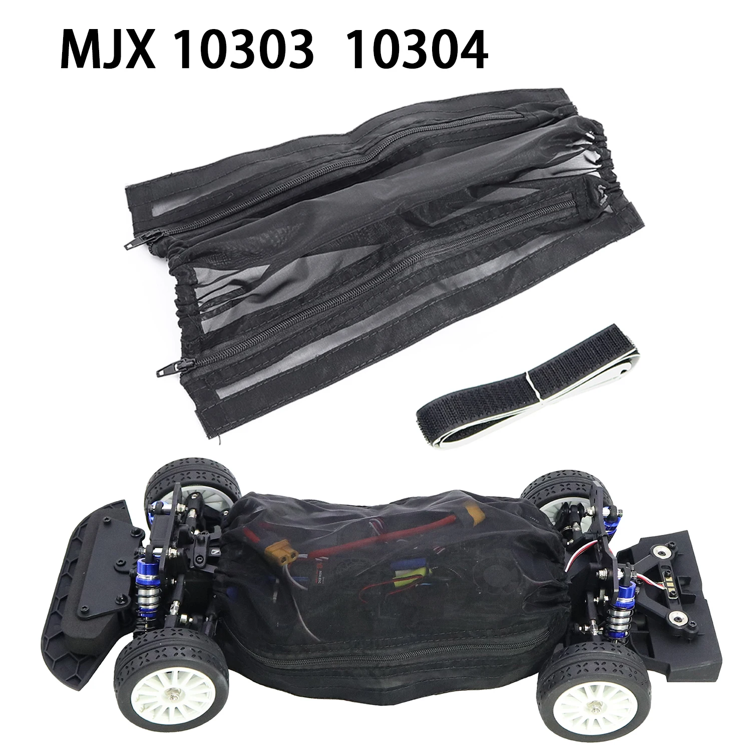 Dirt Dust Cover Waterproof Splashing Sand Stone Nylon Protection Net with Zipper For MJX 1/10 Hyper Go RC 10303 10304