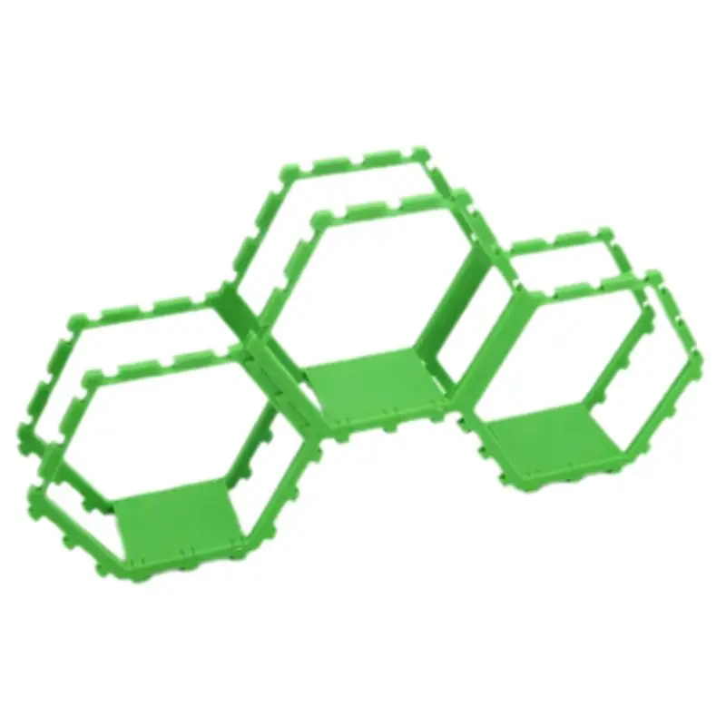 AEE6-3PCS New Hexagonal Showcase Stand Splicing Honeycomb Storage Rack DIY Storage Tool
