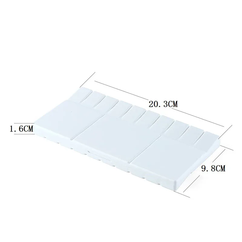 Caja de paleta de pintura compacta plegable con tapa, herramientas de mezcla de colores, suministros de arte, 25 pozos