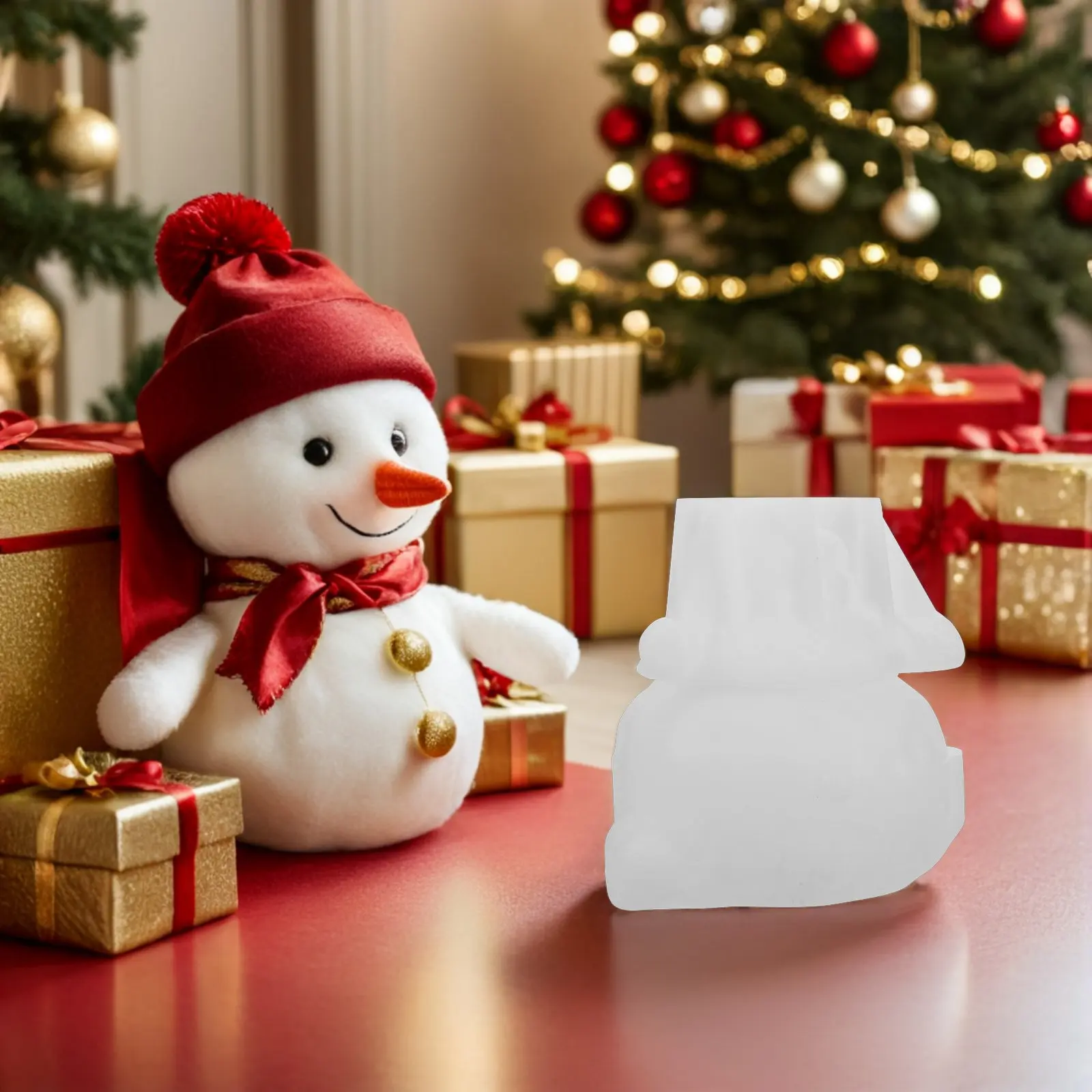 Snowman Resin Mold for DIY Candy, Epoxy, Ornaments & Craft Projects – Reusable Silicone Jar Mold