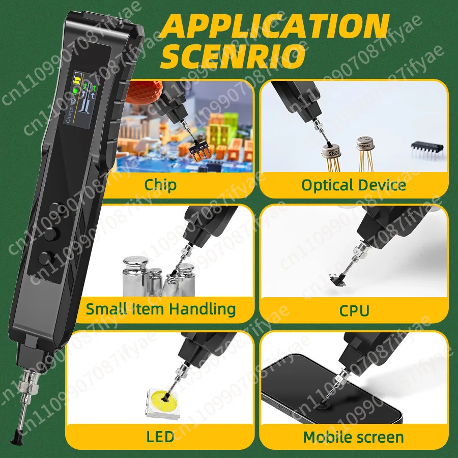 HR35 Electric Vacuum Suction Pen IC Chip SMD Component Suction Cup Pen Color Screen Puller Tool Anti-static