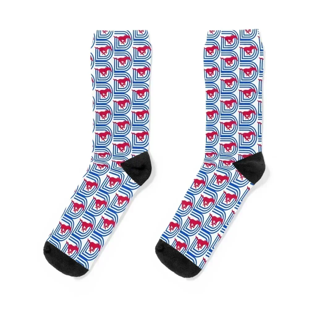 

NEW SMU / Dallas Football Logo Socks Lots Wholesale Thermal man winter Non-slip Socks Man Women's