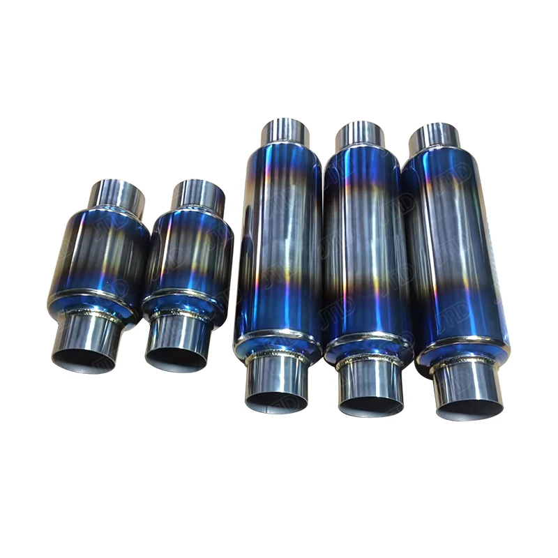 JTLD High Performance Titanium Alloy Exhaust Universal Muffler System Customized Dimension Titanium Alloy Small Resonator