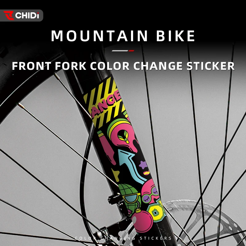 For Mountain bike Front fork sticker color change film shock absorption coating hard fork decoration modification accessories