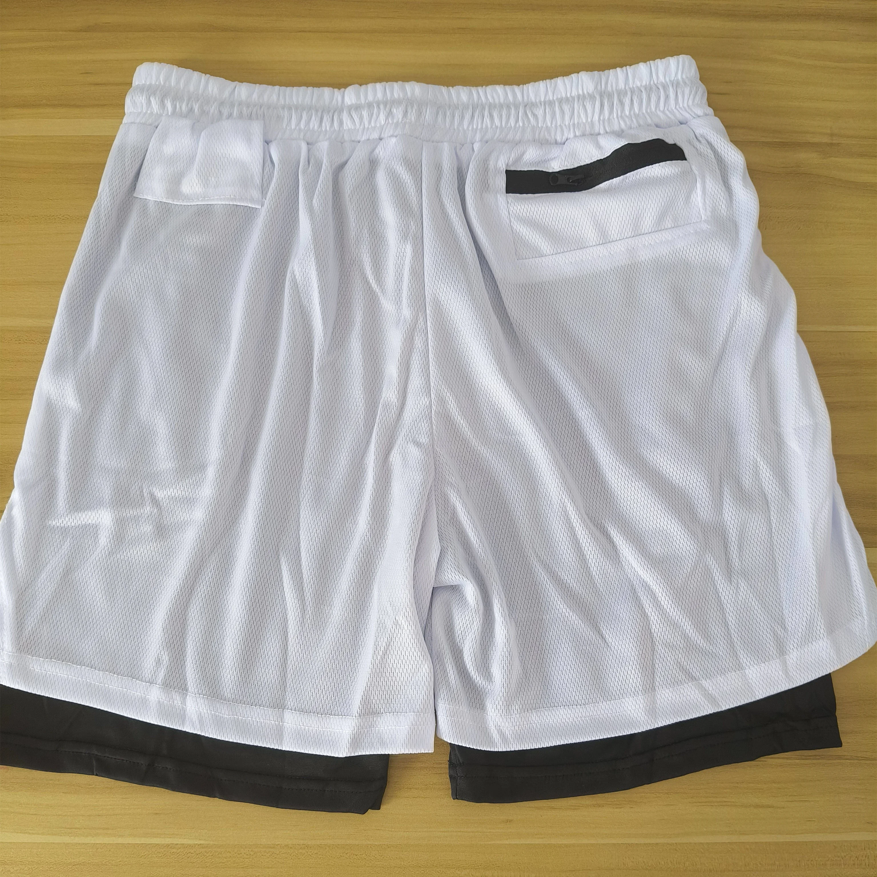New Sports 2 in 1 Double Layer Shorts Running Fitness Gym Workout Tight Shorts Brand Jogger Mesh Quick Drying Sportswear Summer