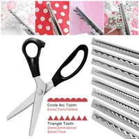 Tailor Scissors Pinking Shears Zig Zag Sewing Cut Serrated Lace Scissors Sewing Accessories Fabric Scissors DIY Sewing Tool 3