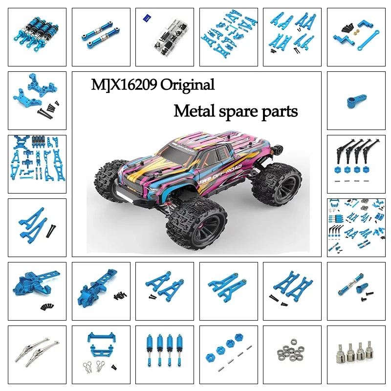 MJX 16207 16208 16209 16210 하이퍼 고 예비 부품, 1/16 브러시리스 고속 R/C 오프로드 트럭 버기 예비 부품, 자동차 액세서리