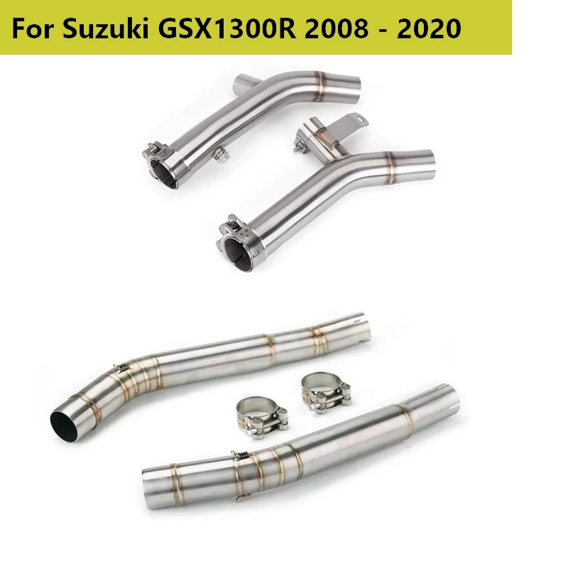 

GSX1300R GSXR1300 For SUZUKI Hayabusa Motorcycle Exhaust Escape Left Right Side Link Pipe Connect 51mm Muffer 2008 to 2020