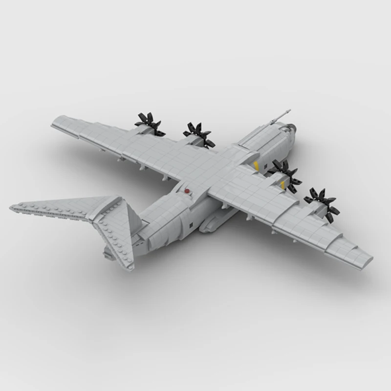 Military Equipment MOC Airbus A400 M Large Transport Aircraft Building Blocks Assemble Model Display Children\'s Toys Gifts