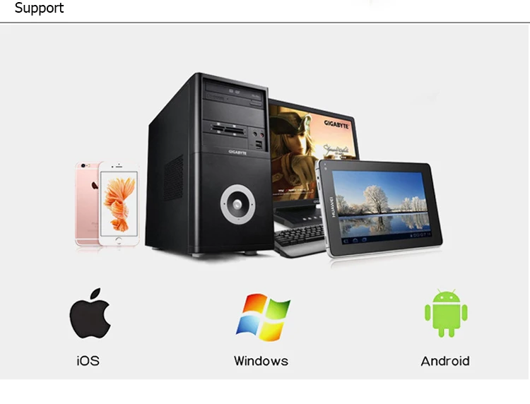 QS7601 Hoge Kwaliteit 76 MM Draadloze 9-Pin Dot Matrix Printer met Draagbare RS232 Interface Draagbare Desktop Printer