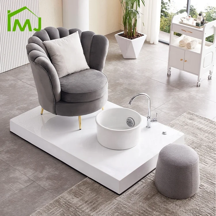 Factory Custom Salon Whirlpool Discharge Pump Foot Bath Chair Nail Spa Pedicure Chair