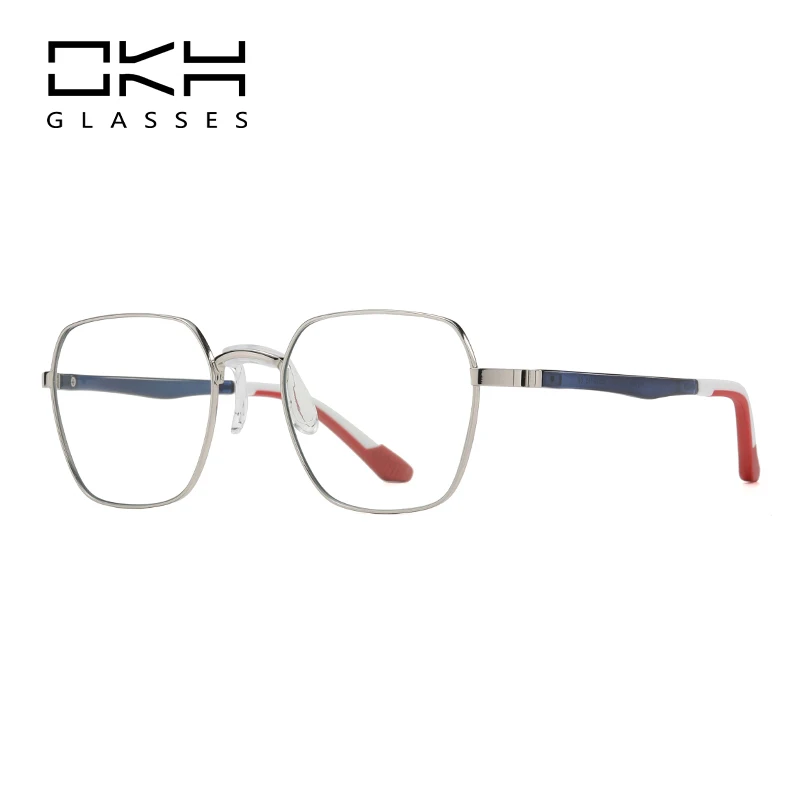 

OKH TR90 Fashion Glasses Man Anti Blue Light Myopia Glasses Polygonal Women's Reading Glasses Custom Prescription Glasses W52