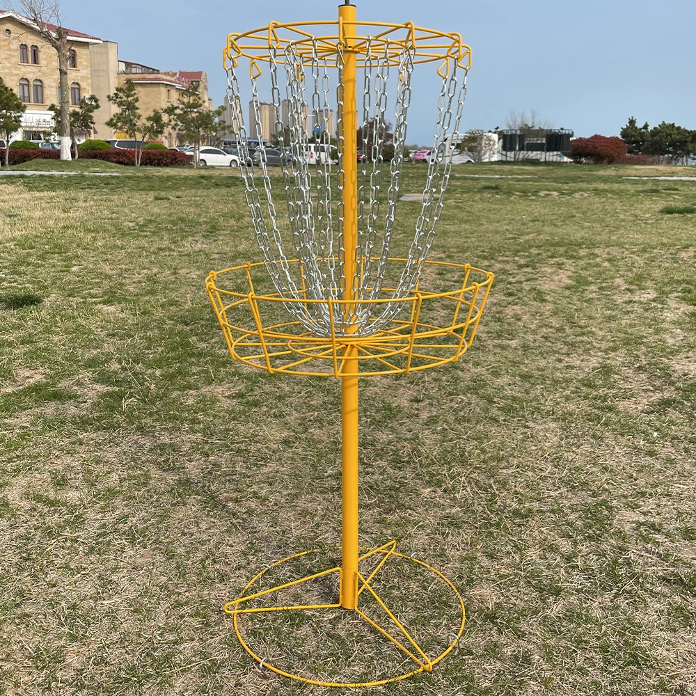 24 Chain Portable Disc Golf Training Basket Target Catcher Discs Practice