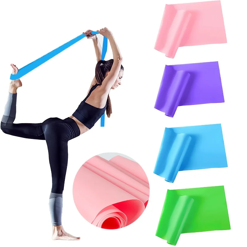Widerstandsbänder für Workout Übungsbänder Physiotherapie Outdoor-Fitnesstraining Pilates Heimgymnastik Dehnbares Elastisches Band