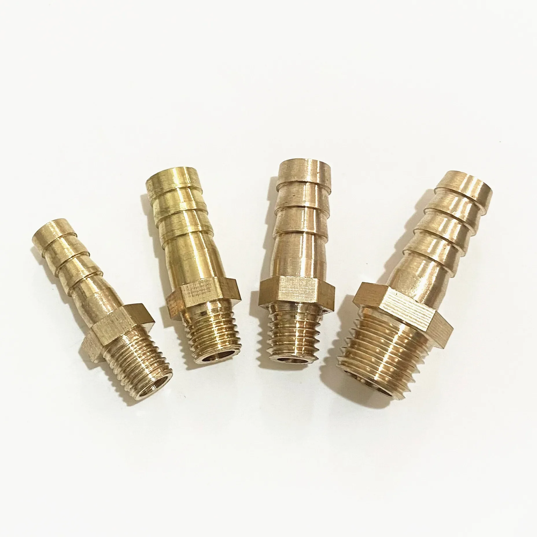 M8 M10 M12 Metric Male Thread x 6/8/10mm OD Hose Barb Brass Barbed Pipe Fitting Connector Coupler Adapter