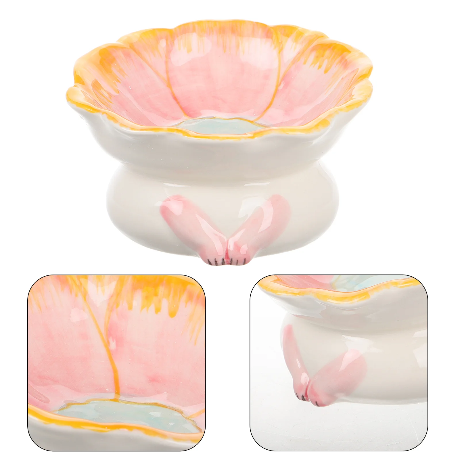 Earring Dish Food Serving Plate Ceramic Cute Candy Jar Dinner Fruit Tray Dessert Jewelry