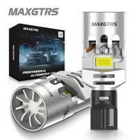 Super brillante 2x4000LM Canbus T15 T16 luces LED de marcha atrás W16W bombilla de señal de giro trasera de coche 912 921 ventilador amarillo ámbar blanco