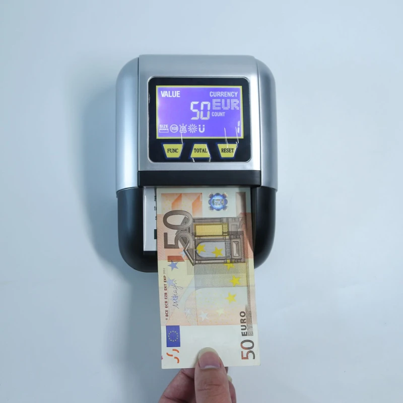 USD Euro Jordanian Dinar Bill Detector Portable Multi-Currency Money Checker for RMB and International Currencies