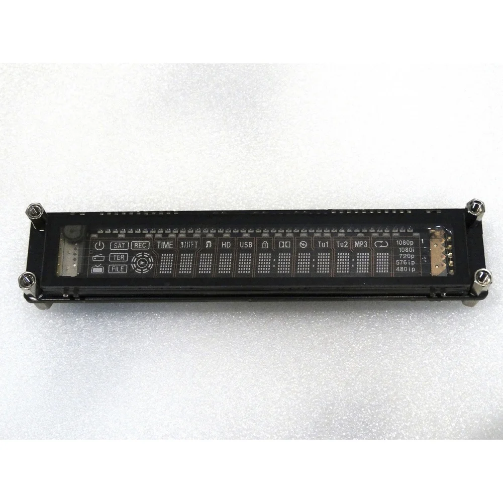 VFD Desktop Clock Retro Design USB Powered Vacuum Fluorescent Display for Time Date and Temperature Monitoring