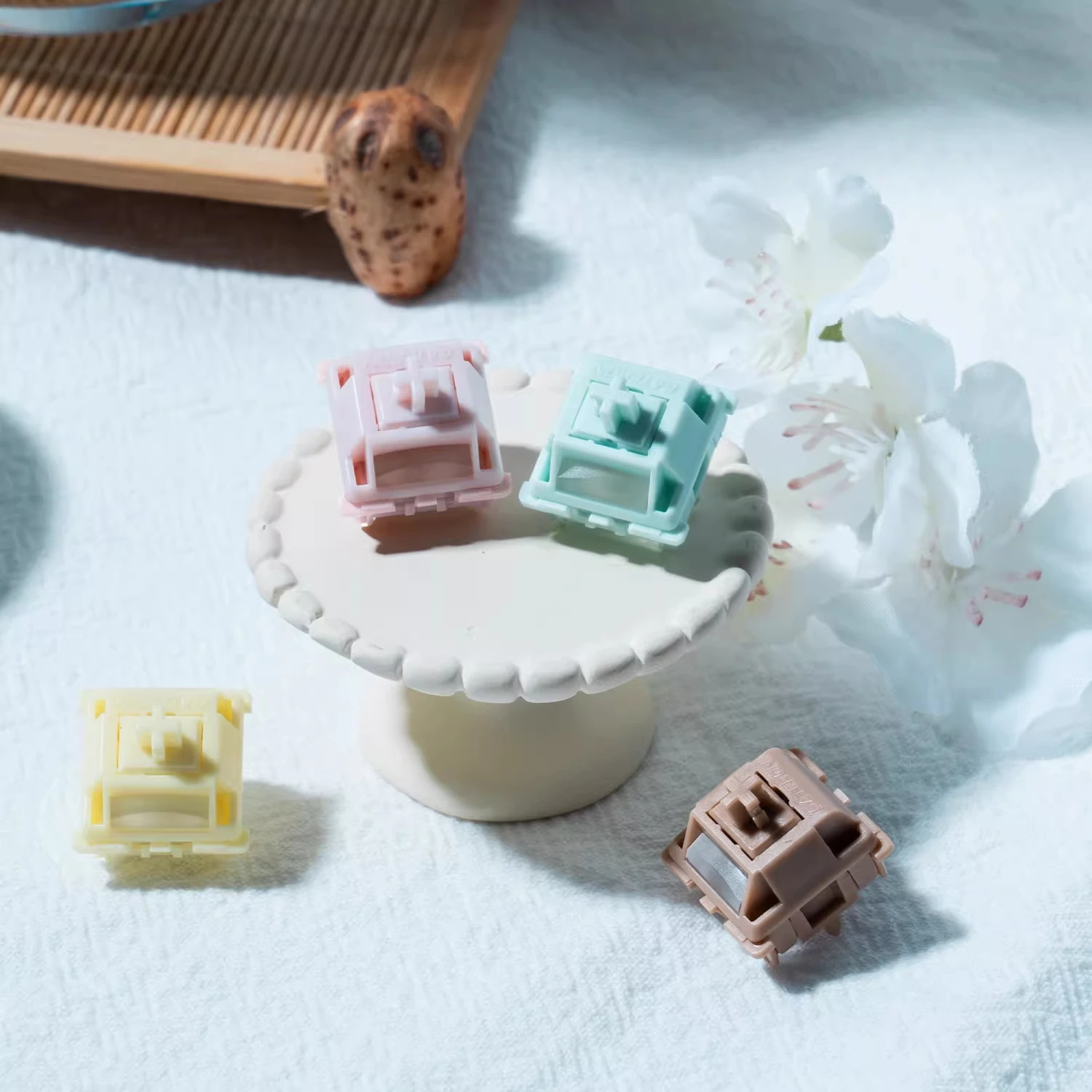 

Gateron Smoothie Switch Milk Shake Linear Tactile for Gaming Mechanical Keyboard Factory Lubed Strawberry Chocolate Mint Banana