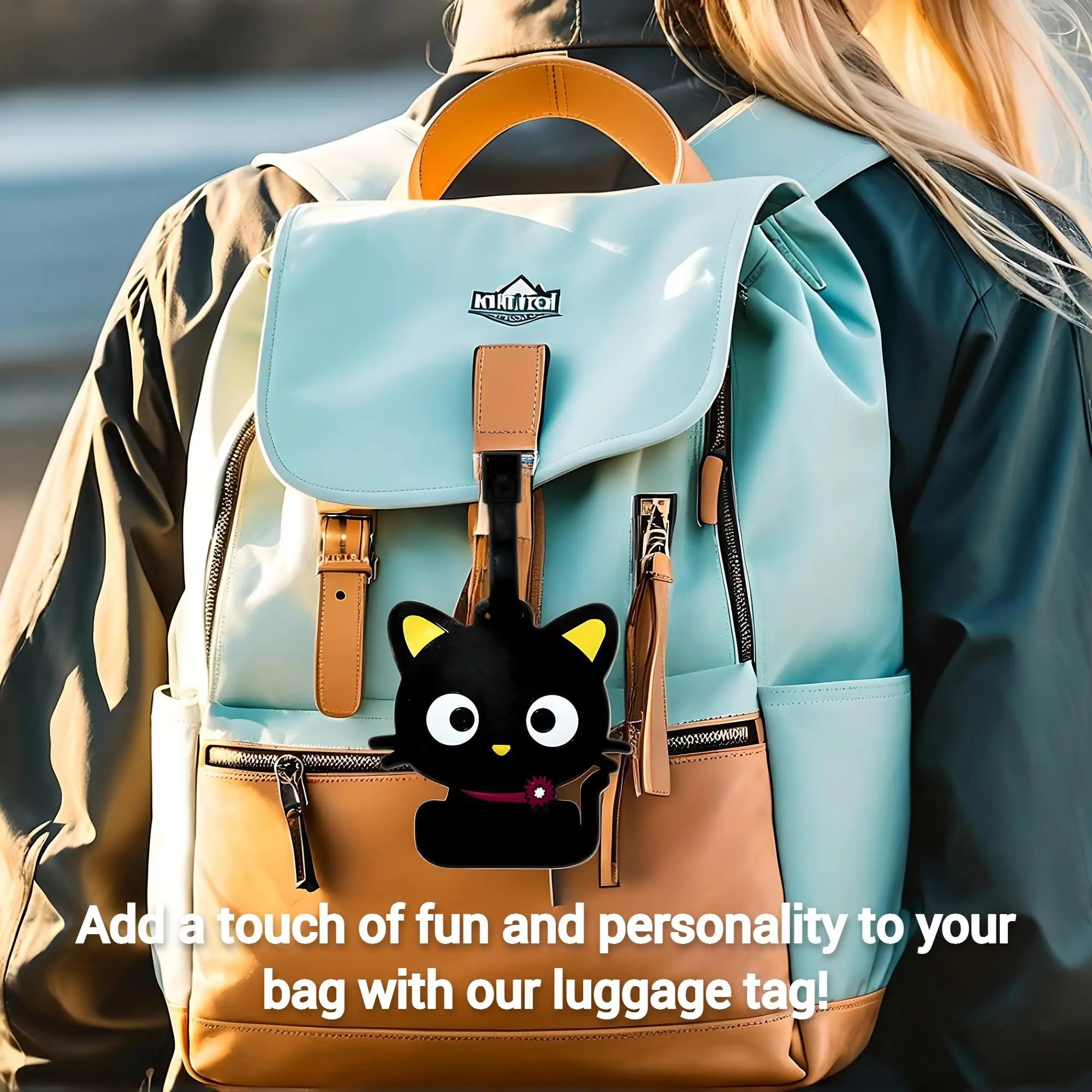 Cute Animal Luggage Tag Travel Cat Dog Poop Dinosaur Suitcase ID Addres Holder Baggage Boarding Tags Portable Label view 6