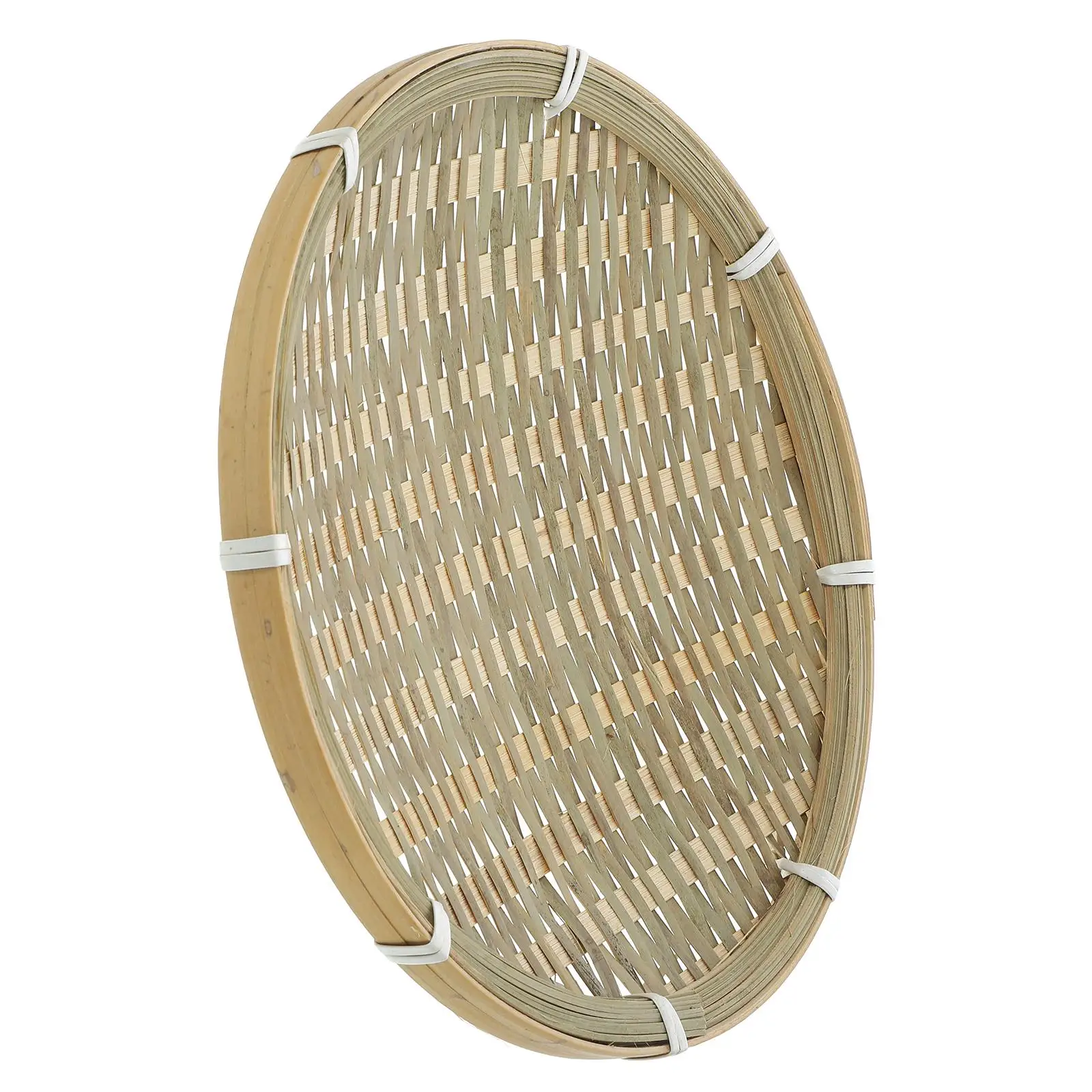 

Bamboo Woven Fruit Organizer Basket Small Dustpan Home Bread Holder Fruit Storage Tray Handmade Container Outdoor Furniture