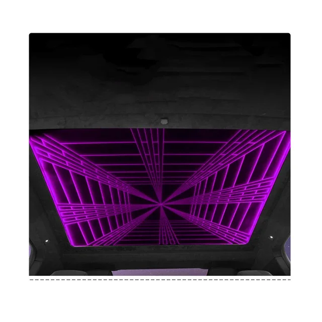 

Lursk Factory Wholesale Tsa cybertruck Sky Sunroof Customizable Glass Roof Voice Controlled Electronic Sunshade