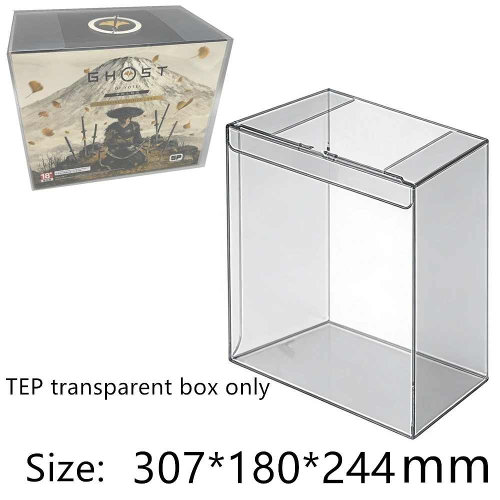 Transparent Box Protector For Ghost of Yōtei/PS5 Collect Boxes PET Storage Game Shell Clear Display Case