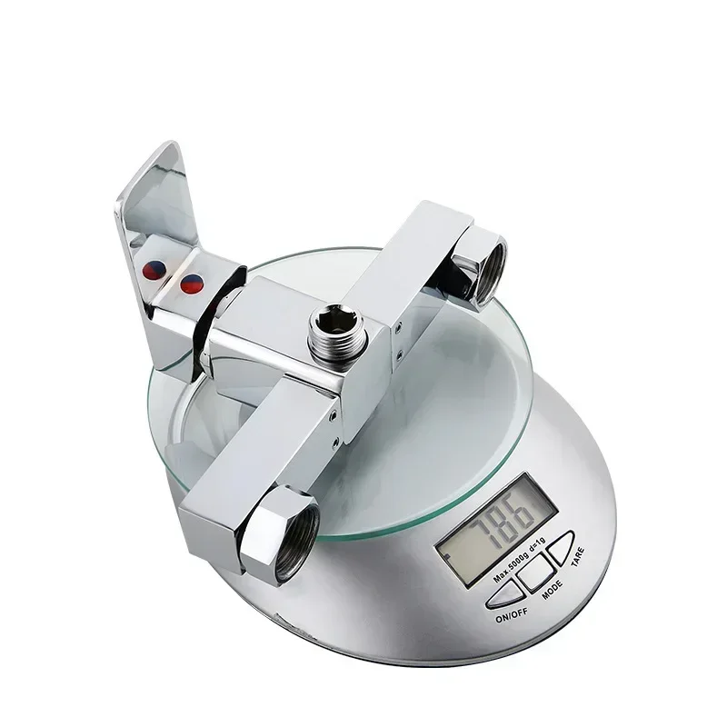 

1pc Bathroom Shower Faucet System Hot And Cold Water Mixer Single Lever Handle Smooth Water Flow Less Water Consumption