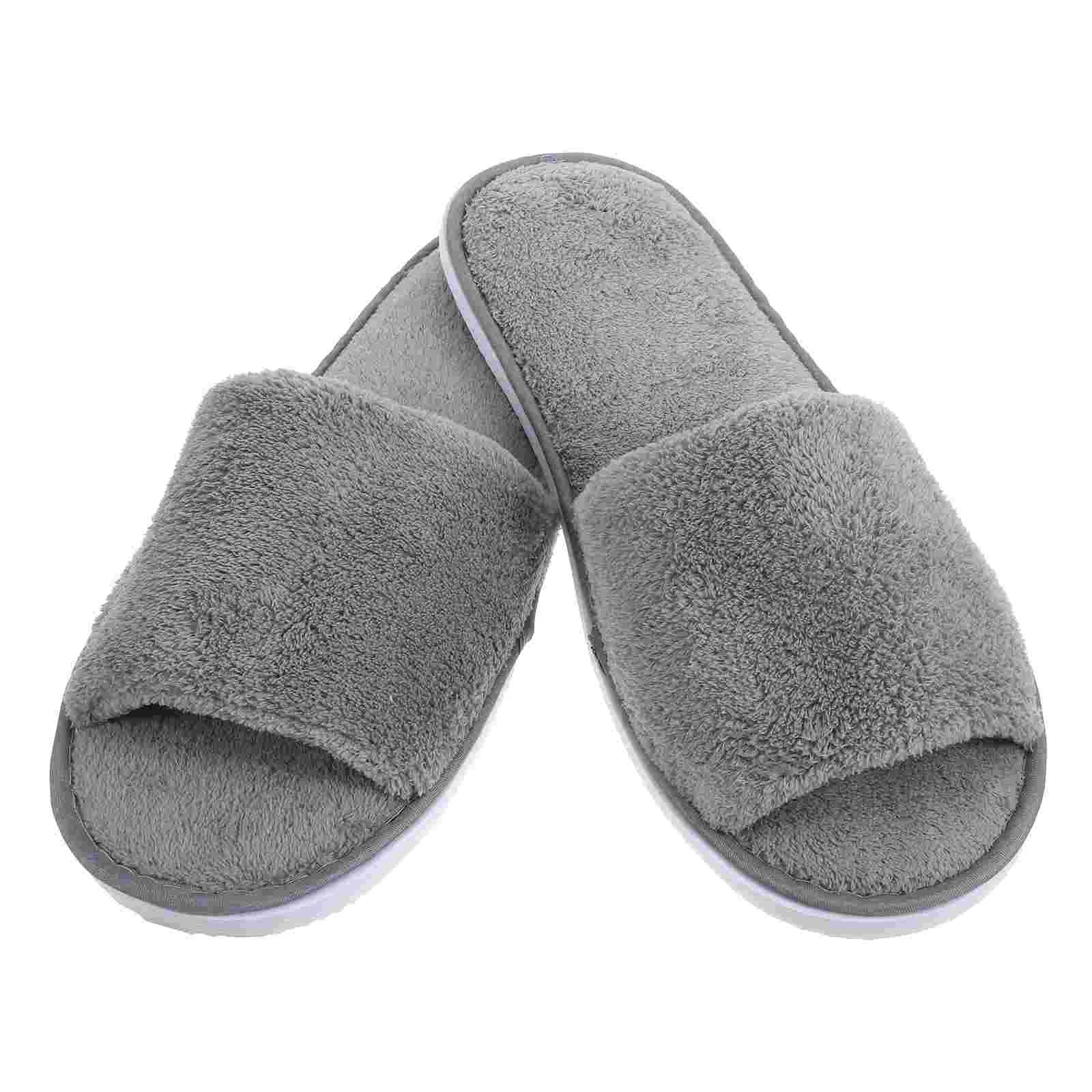 Slippers Guest Washable Indoor Warm Bridesmaid Travel for Women Winter Scuff Closed Toe Spa House