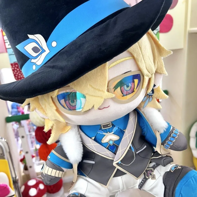 40CM Anime Honkai: Star Rail Aventurine Sitting Posture Attribute Cushion Cartoon Cotton Plush Doll Stuffed Toys Plushie Gift