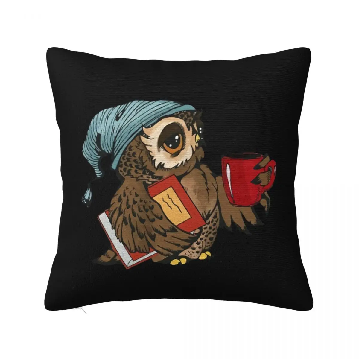 Owl At Thats What I Do I Read Books I Drink Coffee Mug Women Men Top Quality Logo Pillow Case