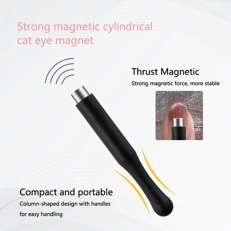 แถบแม่เหล็กแรงแบบแท่งแม่เหล็กแบบหลายฟังก์ชันแท่งทำจาก3D ขัดที่ตกแต่งเล็บเจลสายตาแมวทำจากเส้นฝรั่งเศส